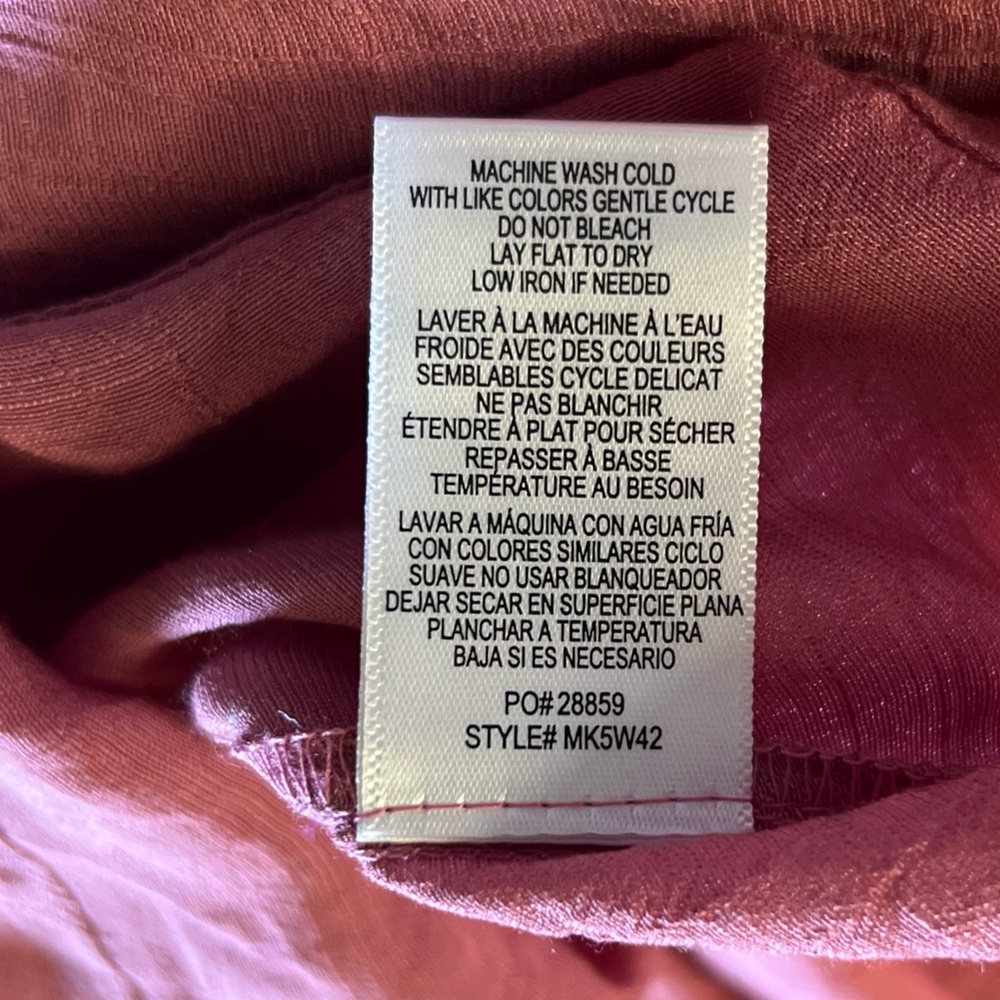 Bobeau Dark Blush Deep Rose Maxi Skirt Size M NWT - Picture 10 of 11